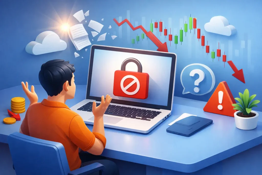 إغلاق حساب التداول بدون سبب - ماذا تفعل؟