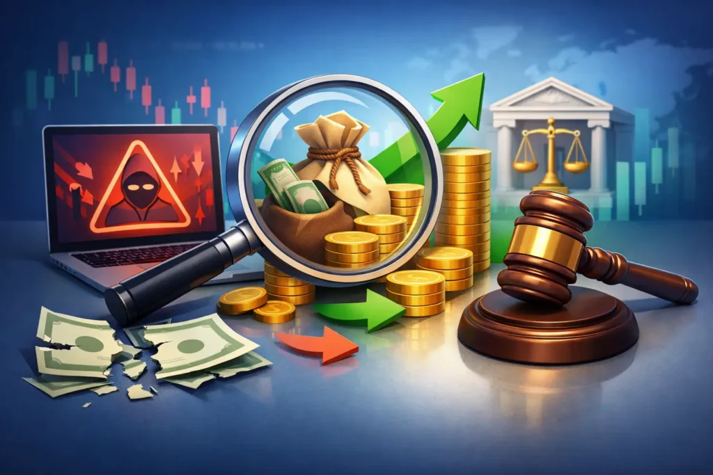 استرجاع أموال الفوركس المحتال بخطوات قانونية
