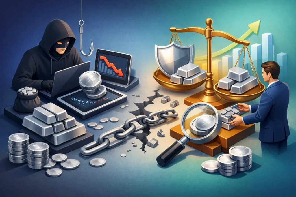 الاحتيال في تداول الفضة وكيف تستعيد حقك