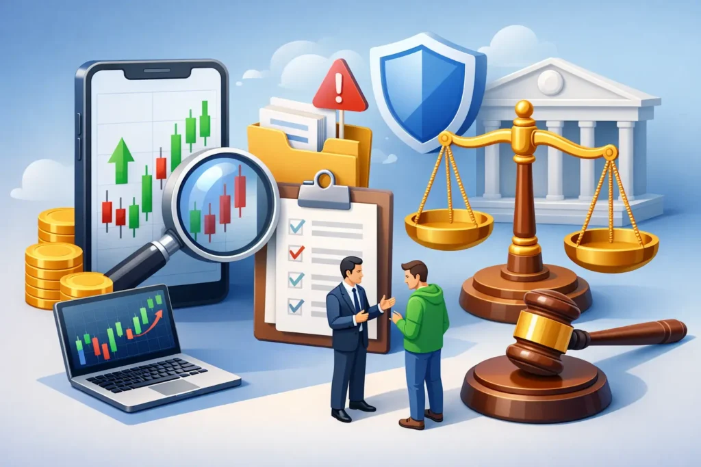 كيف أبلغ عن شركة تداول بطريقة قانونية