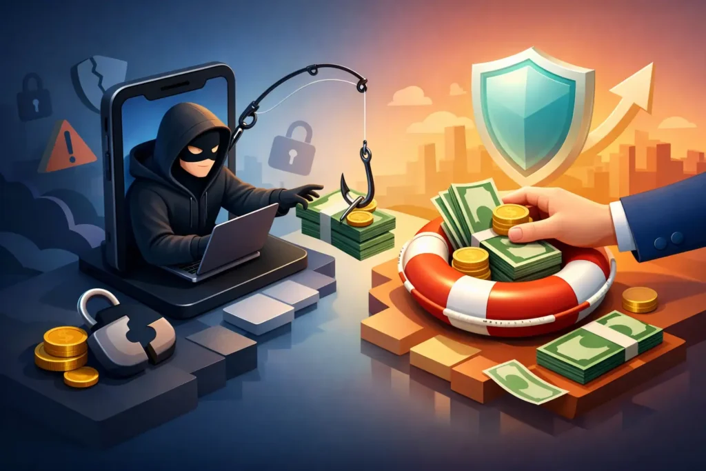 هل يمكن استرجاع المال بعد الاحتيال؟