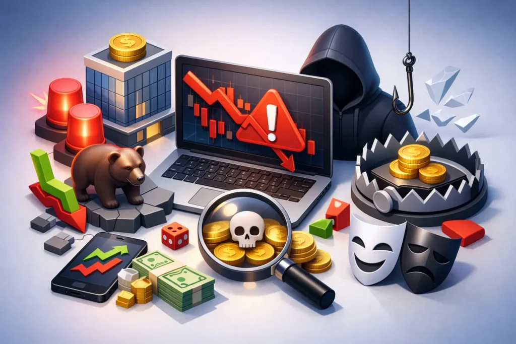 أهم علامات شركات التداول النصابة