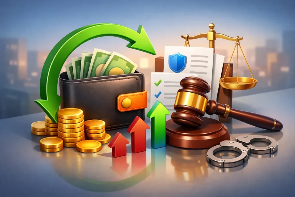 استرجاع أموال المحافظ الوهمية بخطوات قانونية