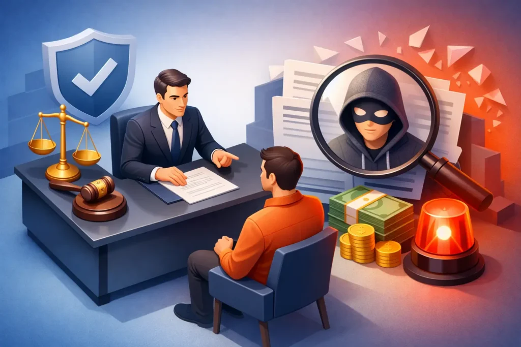 استشارة محامي احتيال: متى تبدأ ولماذا الآن