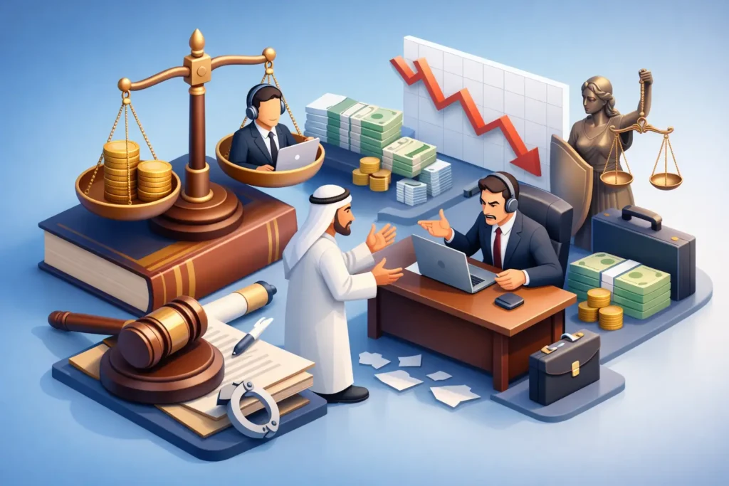 دليل المطالبة القانونية ضد وسيط